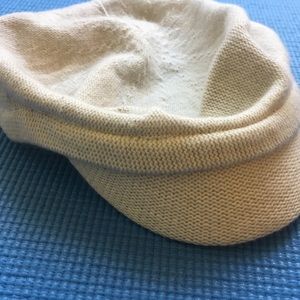Cream newsboy cap
